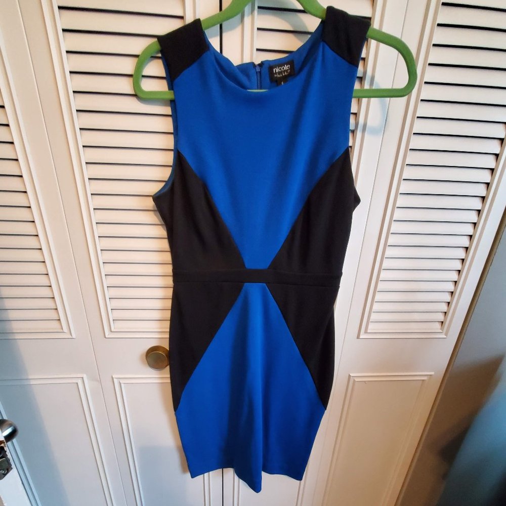 Black and blue dress
